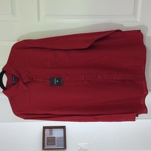 NWT CREMIEUX CLASSIC LIGHTWEIGHT BUTTON DOWN SHIRT TAIL COTTON SHIRT XL